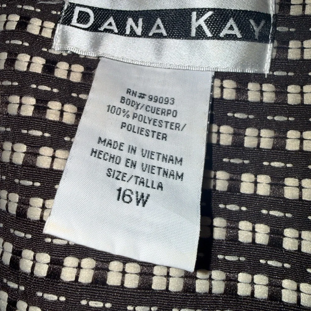 Dark Brown Women’s 16W Dana Brown 3/4 Sleeve Car Coat